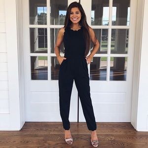Scalloped Jumpsuit
